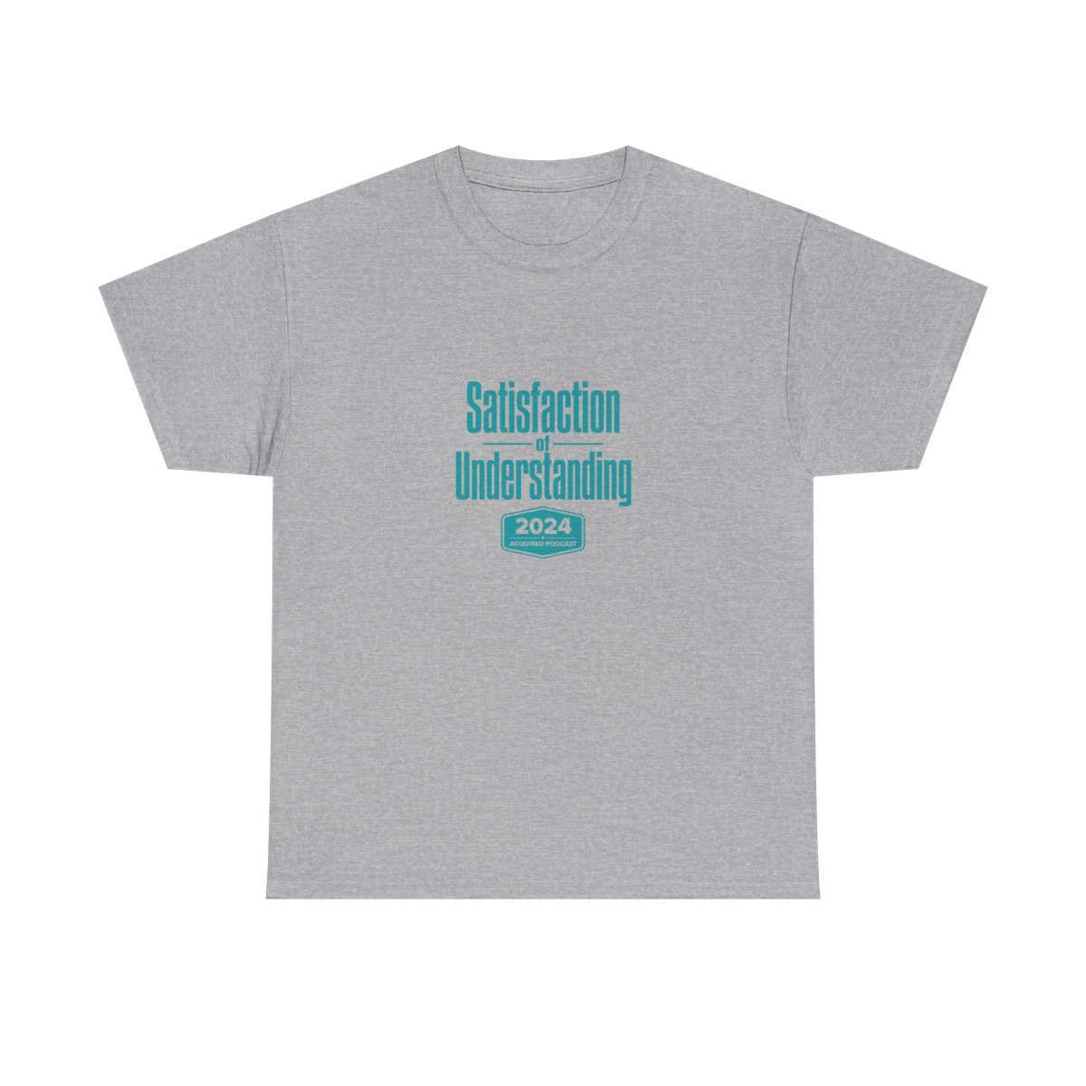 Acquired "Satisfaction of Understanding" Unisex Tee - alternate angle 4, merchandise